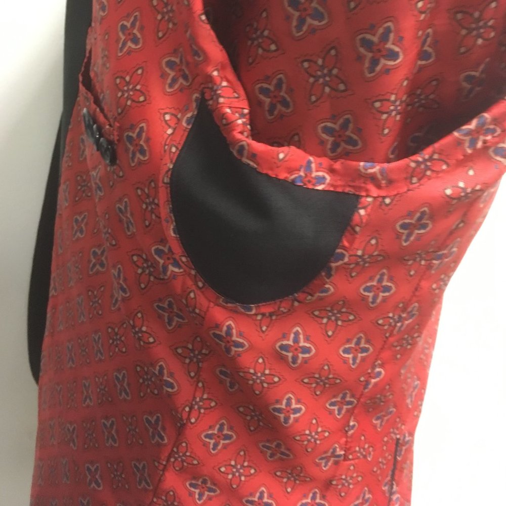 Vintage Greg Chapman Custom One Button Red Lined … - image 3